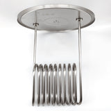 32L Stainless Steel Conical Fermenter Lid with SS 1/2 Inch BSP Male Glycol Cooling/Heating Coil
