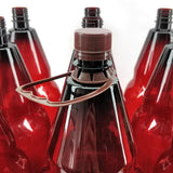 9 x 2.5L (2500ml) PET Amber Brown Bottles with Screw Caps and Handles