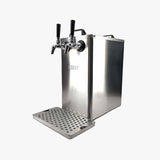 Benchy - Carbon - Double Taps Bench Top Keg Dispenser (Stainless FC Taps)12v/ 24v/240V