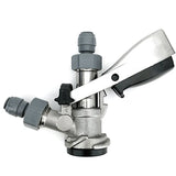 D-Type Keg Coupler S.S (includes 2 x Duotight 8mm 5/6" fittings)