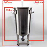Kegland 32L Stainless Steel Conical Fermenter - Brewmeister Edition
