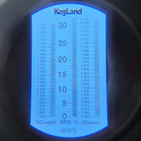 Saber LED Refractometer - Water Resistant - Three Scale (incl Case, Charging Cable)