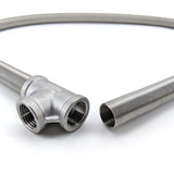 Stainless steel Helix Coil 1m with Tee