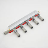 CO2 Gas manifold with MFL / John guest push fits