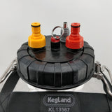 YELLOW Ball Lock Plastic Carbonation Cap x 6.35mm duotight