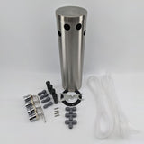 4 tap Stainless Steel Beer Tower Kit WITH TAPS and disconnects