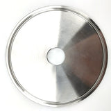 4 Inch TC Stainless Steel End Cap with 21mm Hole