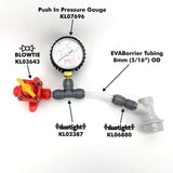 8mm (5/16”) Push in Pressure Gauge 0-40psi - duotight compatible