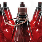 9 x 2.5L (2500ml) PET Amber Brown Bottles with Screw Caps and Handles