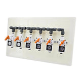 6 Way 8mm In-Line Regulator Manifold Board