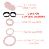 Nukatap Individual Black G3 Cup Seal Washer
