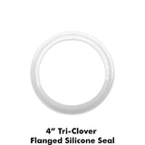 4 inch TC - Flanged Silicone Gasket Seal