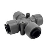 duotight - 8mm (5/16)Female - X Cross Adaptor / Splitter