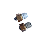 Pair of John Guest 1/2" BSP - 3/8" push fit Keg Coupler Adaptors