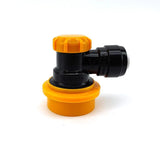 duotight 6.35mm (1/4inch) x Ball Lock Disconnect - (Black + Yellow Liquid)