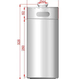 Mini Keg - 4L (approx 128oz) (135mm x 280mm)