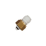 Pair of John Guest 1/2" BSP - 3/8" push fit Keg Coupler Adaptors