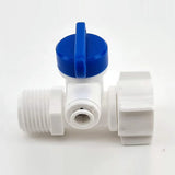 RO Filter System Diverter Valve duotight 6.35mm (1/4') + Male & Female Faucet Adapter