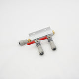CO2 Gas manifold with MFL / John guest push fits