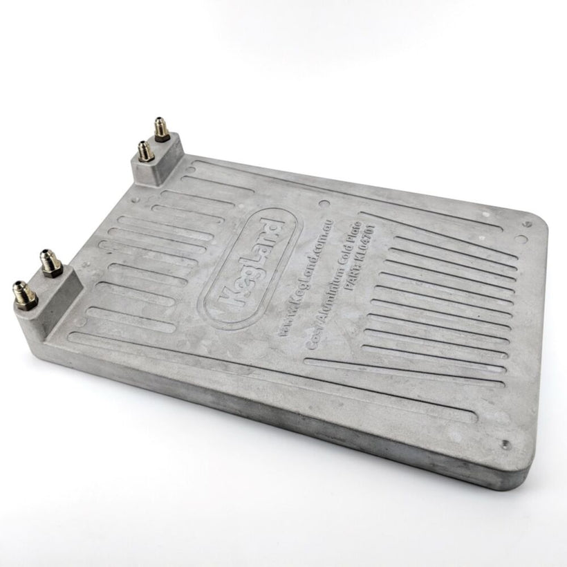 Kegland Cast Aluminium Cold Plate - Two Circuit/Lines