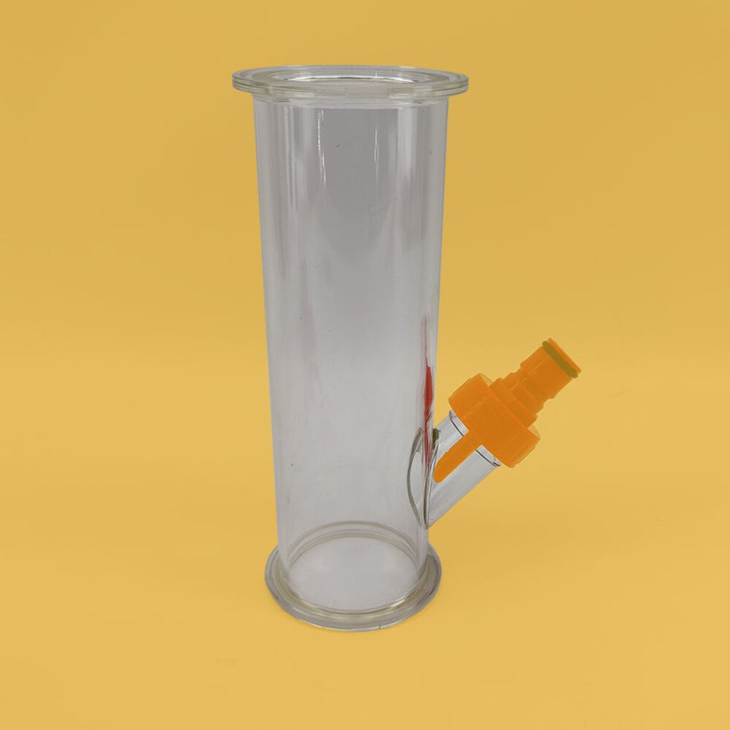 2" Tri-Clover - Hop Bong - Sight Glass with Black Bottle Cap